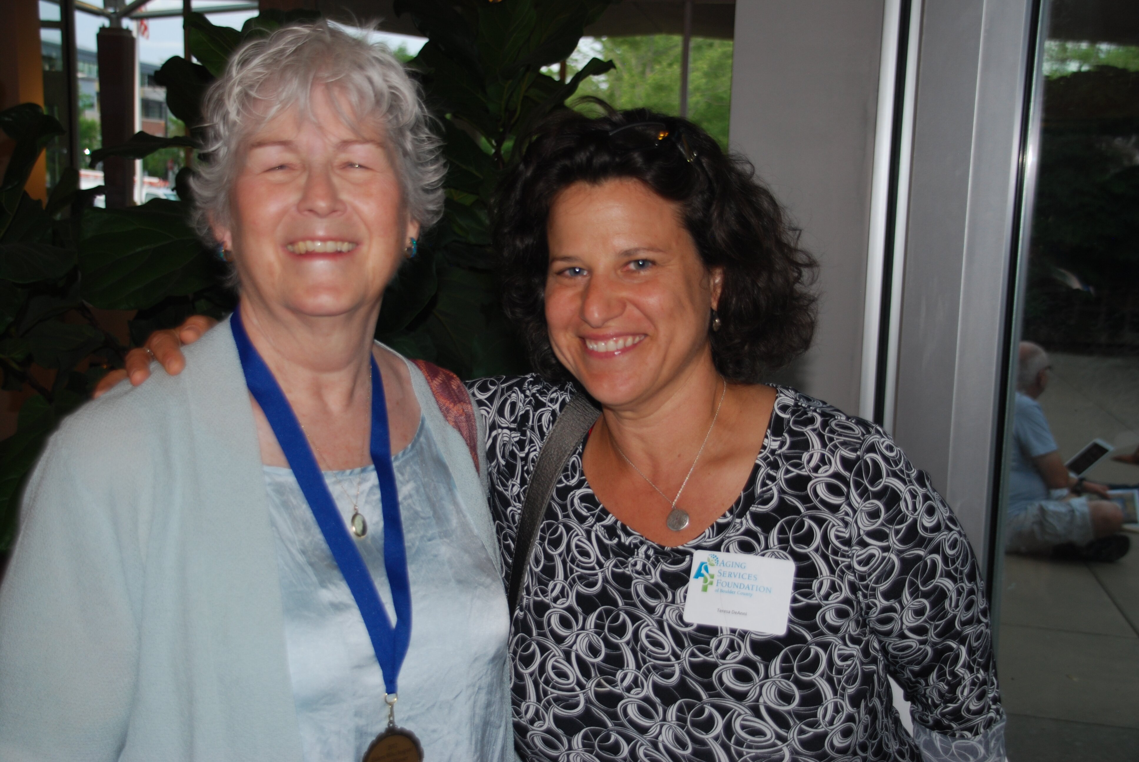 Joanne and Teresa at event